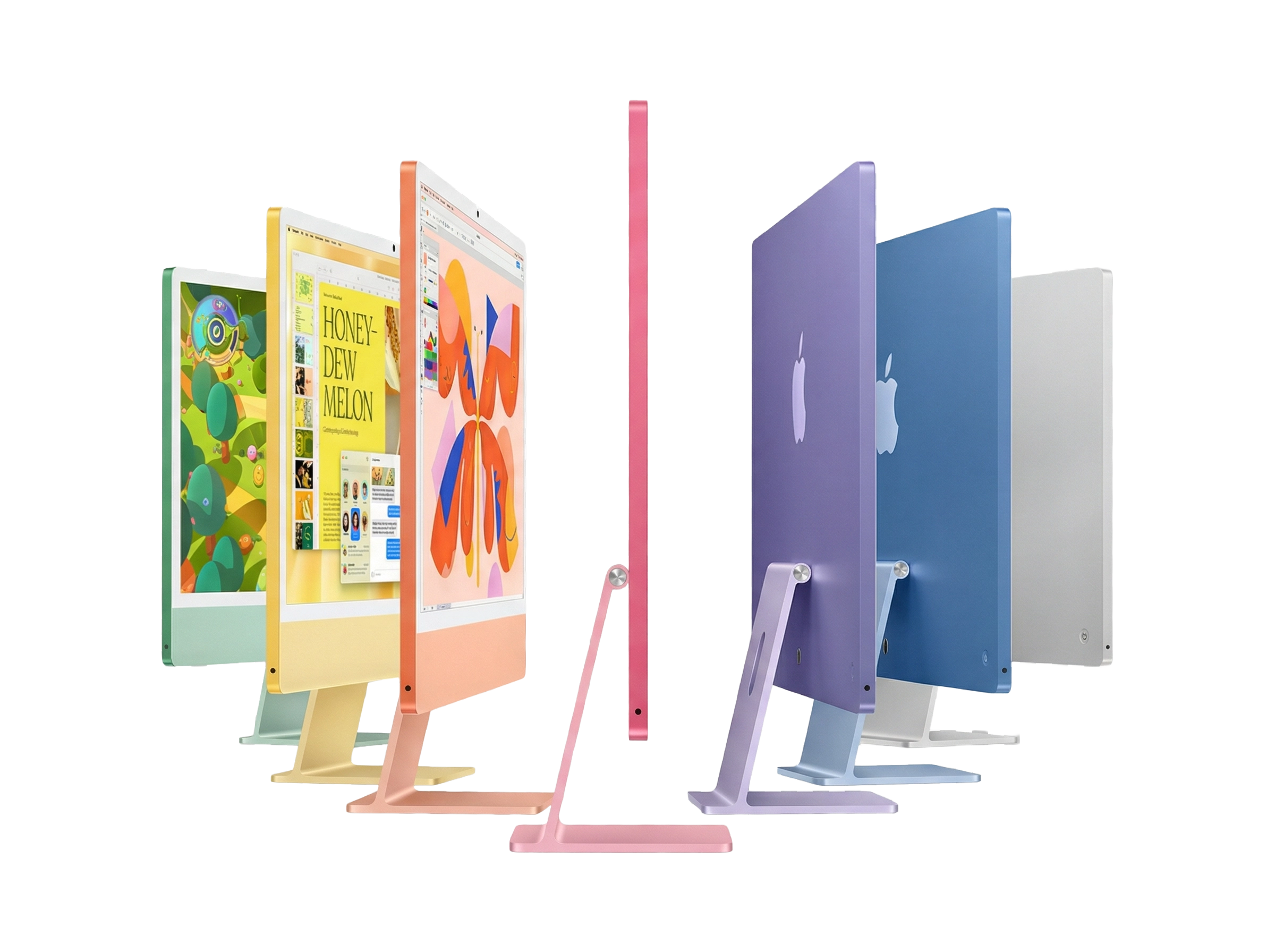 Apple iMac in mehreren Farben